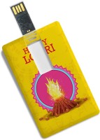 View 100yellow 16GB Happy Lohri Printed Credit Card Type Designer Pen Drive - For Gift 16 GB Pen Drive(Multicolor) Laptop Accessories Price Online(100yellow)