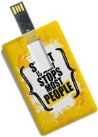 View 100yellow 16GB Credit Card Type Motivational Quote Printed Fancy Pen Drive/Data Storage 16 GB Pen Drive(Multicolor) Price Online(100yellow)