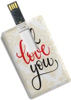 100yellow Credit Card Shape I Love You Printed 8GB Fancy Pen Drive -Gift For Boyfriend/Girlfriend 8 GB Pen Drive(Multicolor)   Computer Storage  (100yellow)