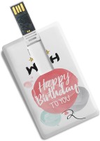 100yellow Credit Card Shape Happy Birthday To You Printed 16GB Pendrive 16 GB Pen Drive(Multicolor)   Computer Storage  (100yellow)
