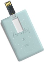 100yellow Credit Card Shape Happy Birthday To You Print High Speed 16GB Pendrive 16 GB Pen Drive(Multicolor)   Computer Storage  (100yellow)