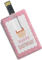 View 100yellow Credit Card Shape Designer Happy Birthday Printed 16GB Fancy Pendrive 16 GB Pen Drive(Multicolor) Laptop Accessories Price Online(100yellow)