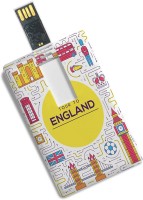 100yellow Credit Card Shape 8GB Tour to England Printed High Speed Fancy /Data Storage 8 GB Pen Drive(Multicolor)   Laptop Accessories  (100yellow)