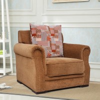 peachtree Fabric 1 Seater(Finish Color - Brown)   Furniture  (peachtree)