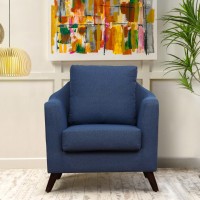 View peachtree Fabric 1 Seater(Finish Color - Blue) Furniture (peachtree)