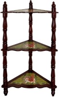 View Lal Haveli Hand-Painted 3 Tier Shelf Solid Wood Corner Table(Finish Color - Glossy) Furniture (Lal Haveli)