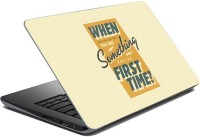 ezyPRNT Sparkle Laminated First Time Quote (15 to 15.6 inch) Vinyl Laptop Decal 15   Laptop Accessories  (ezyPRNT)