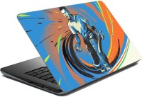 ezyPRNT Sparkle Laminated Cricket Sports Pop Art Agression (15 to 15.6 inch) Vinyl Laptop Decal 15   Laptop Accessories  (ezyPRNT)