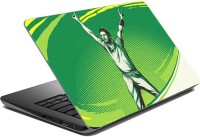 ezyPRNT Sparkle Laminated Cricket Sports Pop Art Green (15 to 15.6 inch) Vinyl Laptop Decal 15   Laptop Accessories  (ezyPRNT)