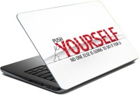 ezyPRNT Sparkle Laminated Push Yourself Motivation Quote (15 to 15.6 inch) Vinyl Laptop Decal 15   Laptop Accessories  (ezyPRNT)