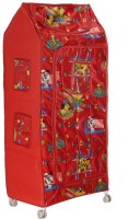 View baba ji enterprises PVC Collapsible Wardrobe(Finish Color - CHILLY RED) Furniture