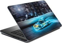 ezyPRNT Sparkle Laminated Blue Motor Car Racing Sports (15 to 15.6 inch) Vinyl Laptop Decal 15   Laptop Accessories  (ezyPRNT)