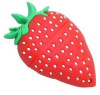 Microware Strawberry Shape 16 GB Pen Drive(Red)   Laptop Accessories  (Microware)