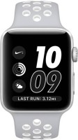 APPLE Watch Nike+ 42 mm Silver Aluminum Case with Pure Platinum / White Nike Sport Band(Grey Strap, Regular)