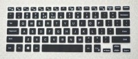 Saco Chiclet Keyboard Skin for Dell VOSTRO 1440 1445 1450 1540 1550 2420 2520 3520 3420 3350 3460 3550 3555 3560 5520 V131 XPS 15 L502X 15R 14R N4110 M4110 N4050 M4040 15 N5040 N5050 M5040, X38K3 (L502X), Inspiron 14z (N411Z) X38K3 - Non-Backlit 4341X 04341X Series Laptop - (Black with Clear) Laptop   Laptop Accessories  (Saco)