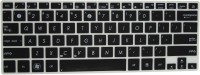Saco Chiclet Keyboard Skin for Asus VivoBook S300CA - Black with Clear Laptop Keyboard Skin(Black)   Laptop Accessories  (Saco)
