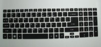 Saco Chiclet Keyboard Skin for Acer E5-553G Laptop Keyboard Skin(Black)   Laptop Accessories  (Saco)
