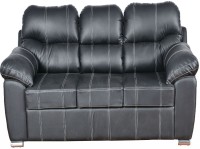 View Cloud9 Leatherette 3 Seater(Finish Color - Skin Black) Furniture (Cloud9)