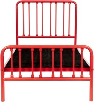 View FurnitureKraft Opole Metal Single Bed(Finish Color -  Red) Furniture (FurnitureKraft)