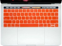 Pashay Apple Macbook Pro 13'' With Touch Bar Keyboard Skin(Orange)   Laptop Accessories  (PASHAY)