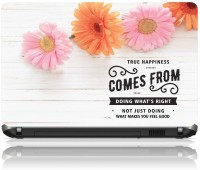 The Print Cart TRUE HAPPINESS COMES FROM DOING WHAT'S RIGHT Vinyl Laptop Decal 15.6   Laptop Accessories  (The Print Cart)