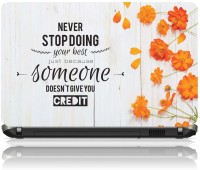 View The Print Cart NEVER STOP DOING YOUR BEST JUST BECOUSE SOMEONE DOES NOT GIVE YOU CREDIT Vinyl Laptop Decal 15.6 Laptop Accessories Price Online(The Print Cart)