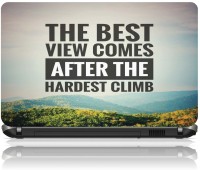 The Print Cart THE BEST VIEW COMES AFTER THE HARDEST CLIMB Vinyl Laptop Decal 15.6   Laptop Accessories  (The Print Cart)
