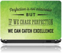 The Print Cart PERFECTION IS NOT ATTAINABLE BUT IF WE CHASE PERFECTION WE CAN CATCH EXCELLENCE Vinyl Laptop Decal 15.6   Laptop Accessories  (The Print Cart)