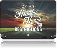 The Print Cart CREATE HEALTHY HABITS NOT RESTRICTIONS Vinyl Laptop Decal 15.6   Laptop Accessories  (The Print Cart)