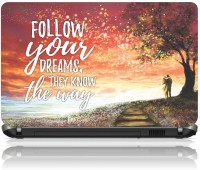 The Print Cart FOLLOW YOUR DREAMS, THEY KNOW THE WAY Vinyl Laptop Decal 15.6   Laptop Accessories  (The Print Cart)