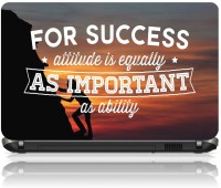 The Print Cart FOR SUCCESS ATTITUDE IS EGUALLY AS IMPORTANT AS ABILITY Vinyl Laptop Decal 15.6   Laptop Accessories  (The Print Cart)