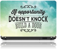 The Print Cart IF OPPORTUNITY DOES NOT KNOCK BUILD A DOOR Vinyl Laptop Decal 15.6   Laptop Accessories  (The Print Cart)