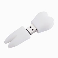 Microware Tooth Shape 8 GB Pen Drive(White)   Laptop Accessories  (Microware)