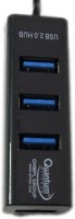 View QHMPL QUANTUM QHMPL USB HUB QHMPL6642 USB Hub(Black) Laptop Accessories Price Online(QHMPL)