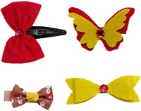 Dchica Mix & Match With Every Dress Set of 4 Hair Clip(Multicolor) - Price 129 30 % Off  