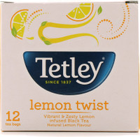 Tetley Lemon Twist Black Tea Bags Box(12 Bags)