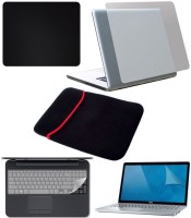 View FineArts 5in1 Combo of Premium Quality Trink Crystal Clear Stretchable Transparent Skin for Laptop with Mouse Pad, Screen Protector Guard, Key Skin and Laptop Sleeve for 15.6 inches Combo Set Laptop Accessories Price Online(FineArts)