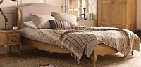 View NIDOO Adelise Bed King Size Solid Wood King Bed(Finish Color -  Wash) Furniture