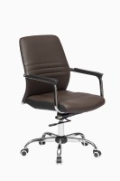 View ZENNOIIR Office Chairs Leatherette Office Arm Chair(Brown) Furniture (ZENNOIIR)