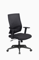 View ZENNOIIR Office Chairs Fabric Office Arm Chair(Black) Furniture (ZENNOIIR)