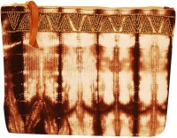 Clean Planet Handcrafted Shibori Pouch â€“ Earthy Brown Pouch(Brown)