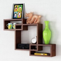 Artesia Wooden Wall Shelf(Number of Shelves - 3, Brown)   Furniture  (Artesia)