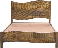 NIDOO Queen size bed by Nidoo Solid Wood Queen Bed(Finish Color -  Brown)   Furniture  (NIDOO)