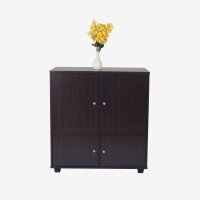 View Eros Engineered Wood Free Standing Cabinet(Finish Color - Wenge, Door Type- Hinged) Furniture (Eros)