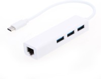 Smart Tech Type-C to 3.0 3-Port USB Hub Adapter USB Adapter(White)