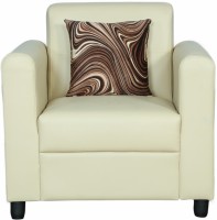View Cloud9 Merlin Leather 1 Seater(Finish Color - Ivory) Furniture (Cloud9)