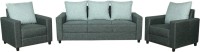View Cloud9 Katty Fabric 3 + 1 + 1 Grey Sofa Set Furniture (Cloud9)