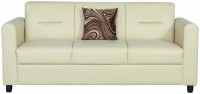 Cloud9 Merlin Leather 3 Seater(Finish Color - Ivory)   Furniture  (Cloud9)