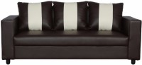 View Cloud9 Pacific Leather 3 Seater(Finish Color - Coffee) Furniture
