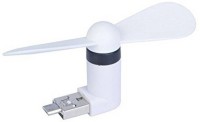 Ecofast Highquality Micro+ usb 2 in 1 fan for smartphone,laptop and powerbank 0023 USB Fan(White)   Laptop Accessories  (ECOFAST)